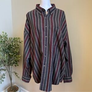 Vintage Field Gear Striped Flannel